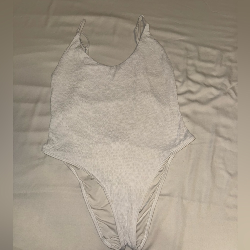 Aerie Cream Swim One Piece